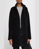 Stand-Collar Suri Alpaca Wool Coat