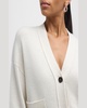 Lindi Wool Cashmere V-Neck Cardigan 