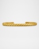 Men's Sculpted Cable Cuff Bracelet in 18K Gold, 5.5mm