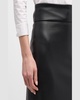 Soft Vegan Leather Pencil Skirt