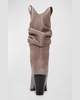 Slouchy Suede Mid Boots