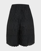 Men's Broderie Anglaise Easy Drawstring Shorts