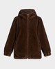 Caprera Hooded Faux Fur Jacket