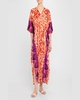 Palace Floral-Print Charmeuse Caftan