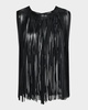 Leather Fringe Top