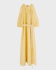 Abito Medea Needle Linen Belted Maxi Dress