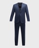 Men's Textured Solid Suit