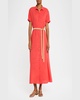 Linnet Belted Cotton Maxi Shirtdress