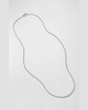 1.7mm Men's Box Chain Necklace in Silver