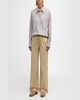 Dash Straight-Leg Cotton Twill Pants