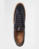 Men's Baccio Suede and Leather Low-Top Sneakers