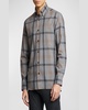 Men's Wool Plaid Sport Shirt