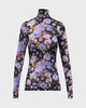 Aurelia Printed Turtleneck Long-Sleeve Top