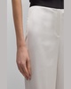 Two-Tone Flare-Leg Satin Back Crepe Pants