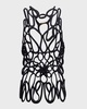 Danica Corded Open Crochet Sleeveless Top