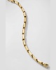 Men's Faceted Link Bracelet in 18K Yellow Gold, 6mm