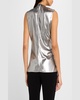 Twisted Metallic Tank Top