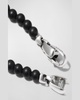 4mm Men's Spiritual Bead Evil Eye Bracelet