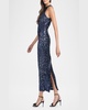 Meera Sleeveless Sequin Column Midi Dress