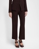 Flared Crop Cavalry Wool Trousers