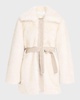 Belted Faux Fur Coat