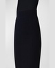 Wool Double-Face Midi Pencil Skirt