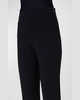 Francoise Slim-Straight Pants, Black