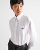 triangle-logo poplin shirt