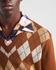 argyle intarsia-knit jumper