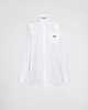 triangle-logo poplin shirt