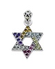 Samuel B. 18K & Silver 1.20 ct. tw. Gemstone Star of David Pendant