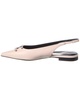 CELINE Alma Triomphe Leather Slingback Flat