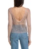 Free People Low Back Fishnet Top