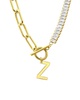 ADORNIA 14K Plated Initial Necklace