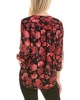 Jones New York Printed Pleat Front Top