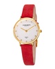 Akribos XXIV Women's Genuine Leather Diamond Watch