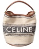 CELINE Teen 16 Jacquard Canvas & Leather Bucket Bag