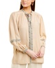 Tory Burch Jacquard Ribbon Silk Blouse