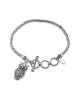 Samuel B. 18K Over Silver Owl Charm Bracelet