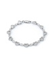 Silver 0.12 ct. tw. Diamond Heart Bracelet