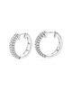 Amairah Silver 0.75 ct. tw. Lab-Grown Diamond Hoops