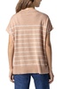 Lilla P Striped Poncho Linen-Blend Sweater