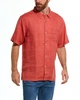 Tommy Bahama Linen Sea Glass Camp Woven Shirt