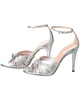 Gucci Crawford Metallic Leather Sandal