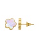 ADORNIA 14K Plated Clover Studs