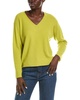 EILEEN FISHER V-Neck Boxy Cashmere Pullover