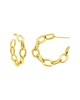 ADORNIA 14K Plated Hoops