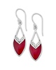 Samuel B. Silver Coral Drop Earrings