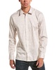 Ted Baker Ditsy Leaf Stripe Slim Fit Shirt