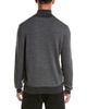 Bruno Magli Twill Suede-Trim Wool Pullover